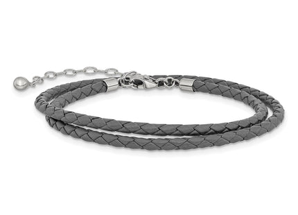 Sterling Silver Bracelets Style QRS4049GRAY - Classique Jewelry Inc.