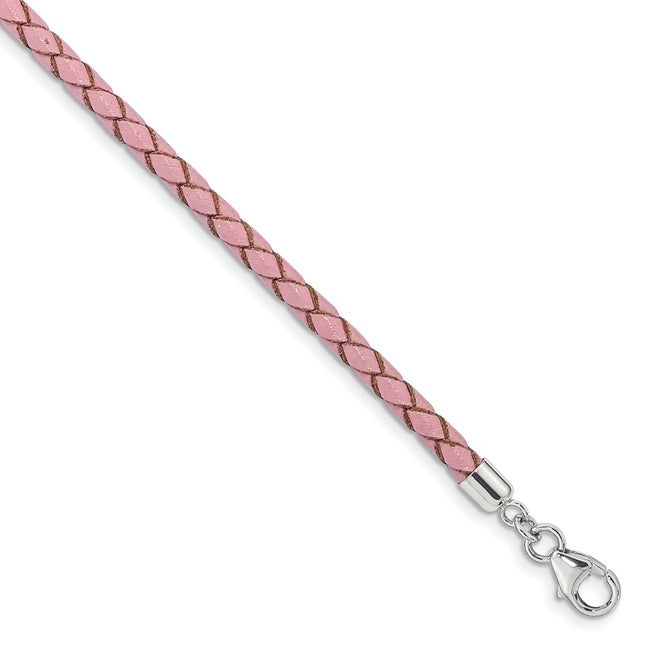 Sterling Silver Bracelets Style QRS4049PINK - Classique Jewelry Inc.