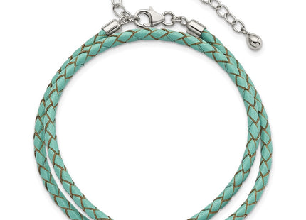 Sterling Silver Bracelets Style QRS4049TEAL - Classique Jewelry Inc.