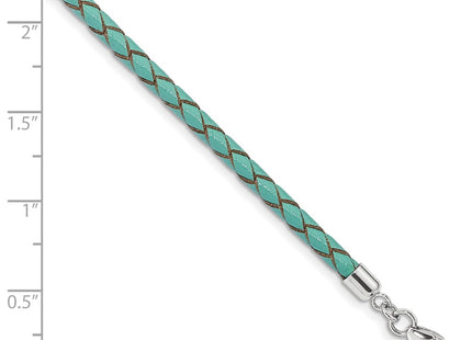 Sterling Silver Bracelets Style QRS4049TEAL - Classique Jewelry Inc.