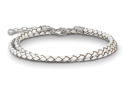 Sterling Silver Bracelets Style QRS4049WHT - Classique Jewelry Inc.