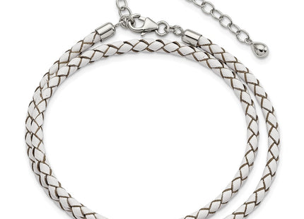 Sterling Silver Bracelets Style QRS4049WHT - Classique Jewelry Inc.