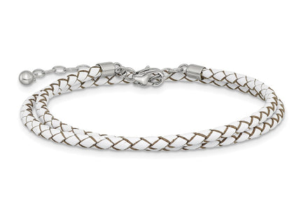 Sterling Silver Bracelets Style QRS4049WHT - Classique Jewelry Inc.