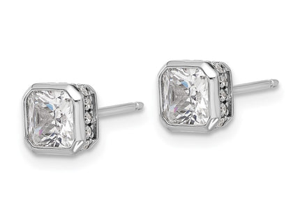 Sterling Silver Earrings Style QSH105 - Classique Jewelry Inc.