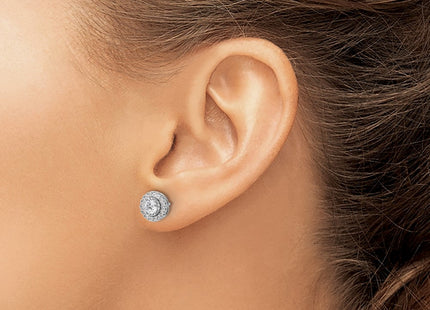 Sterling Silver Earrings Style QSH106 - Classique Jewelry Inc.