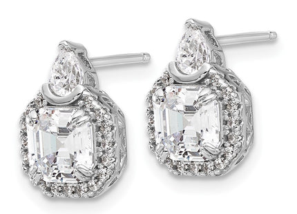 Sterling Silver Earrings Style QSH107 - Classique Jewelry Inc.