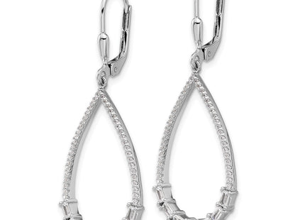 Sterling Silver Earrings Style QSH110 - Classique Jewelry Inc.