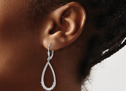 Sterling Silver Earrings Style QSH110 - Classique Jewelry Inc.