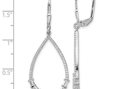 Sterling Silver Earrings Style QSH110 - Classique Jewelry Inc.