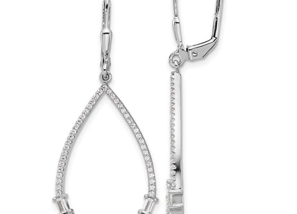 Sterling Silver Earrings Style QSH110 - Classique Jewelry Inc.