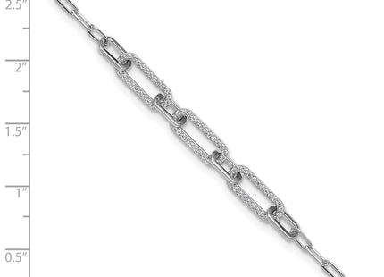 Sterling Silver Bracelets Style QSH125 - Classique Jewelry Inc.