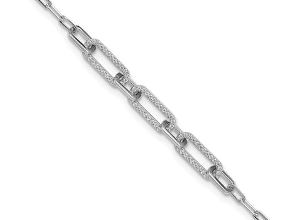 Sterling Silver Bracelets Style QSH125 - Classique Jewelry Inc.