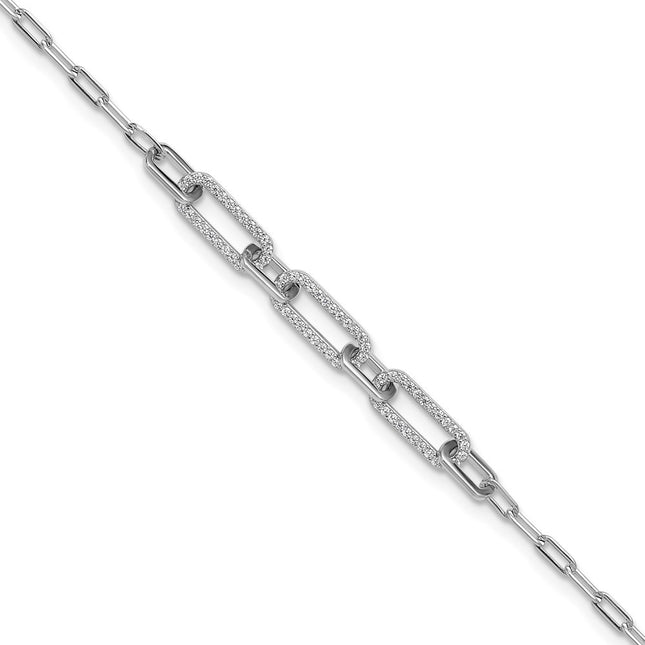 Sterling Silver Bracelets Style QSH125 - Classique Jewelry Inc.