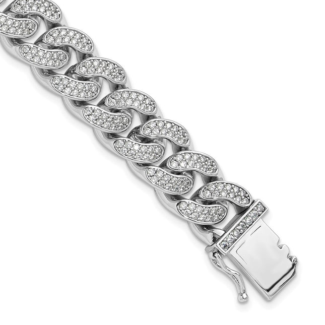 Sterling Silver Bracelets Style QSH128 - Classique Jewelry Inc.