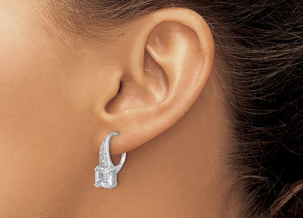 Sterling Silver Earrings Style QSH134 - Classique Jewelry Inc.