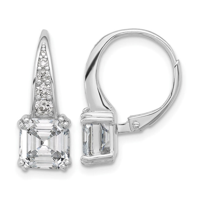 Sterling Silver Earrings Style QSH134 - Classique Jewelry Inc.