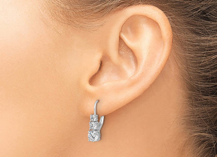 Sterling Silver Earrings Style QSH135 - Classique Jewelry Inc.