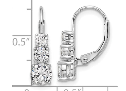 Sterling Silver Earrings Style QSH135 - Classique Jewelry Inc.