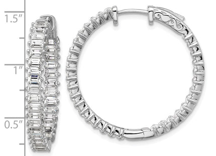 Sterling Silver Earrings Style QSH136 - Classique Jewelry Inc.