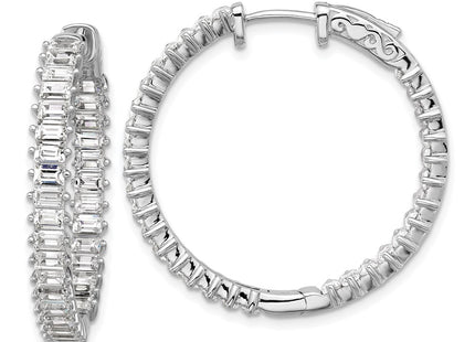 Sterling Silver Earrings Style QSH136 - Classique Jewelry Inc.