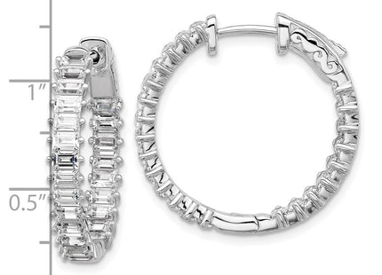 Sterling Silver Earrings Style QSH137 - Classique Jewelry Inc.