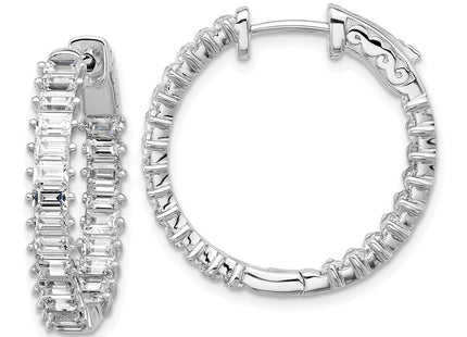 Sterling Silver Earrings Style QSH137 - Classique Jewelry Inc.