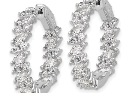 Sterling Silver Earrings Style QSH138 - Classique Jewelry Inc.