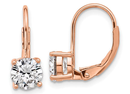 Sterling silver cubic zirconia drop earrings
