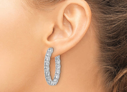 Sterling Silver Earrings Style QSH143 - Classique Jewelry Inc.