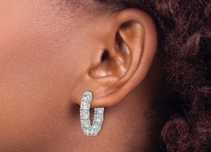 Sterling Silver Earrings Style QSH144 - Classique Jewelry Inc.