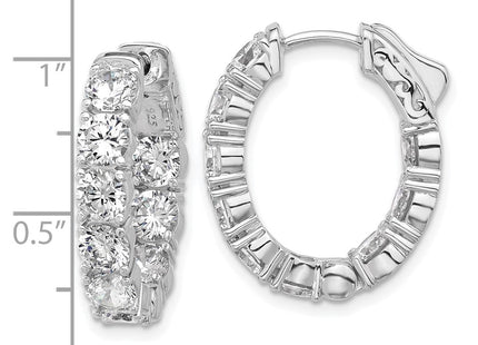 Sterling Silver Earrings Style QSH144 - Classique Jewelry Inc.