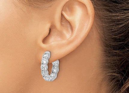 Sterling Silver Earrings Style QSH146 - Classique Jewelry Inc.