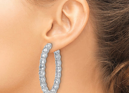 Sterling Silver Earrings Style QSH148 - Classique Jewelry Inc.