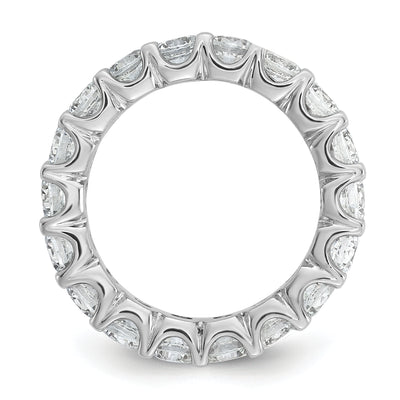 Sterling Shimmer Sterling Silver Rhodium-plated CZ 17 Stone Eternity Band
