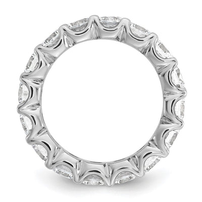 Sterling Shimmer Sterling Silver Rhodium-plated CZ 15 Stone Eternity Band