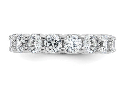 Sterling silver cubic zirconia band, another view