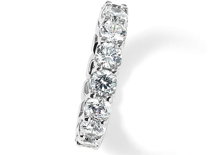 Sterling Shimmer Sterling Silver Rhodium-plated CZ 15 Stone Eternity Band
