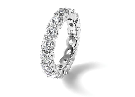 Sterling Shimmer Sterling Silver Rhodium-plated CZ 15 Stone Eternity Band