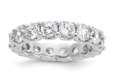 Sterling silver cubic zirconia band