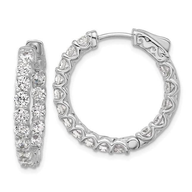 Sterling Silver Earrings Style QSH159 - Classique Jewelry Inc.