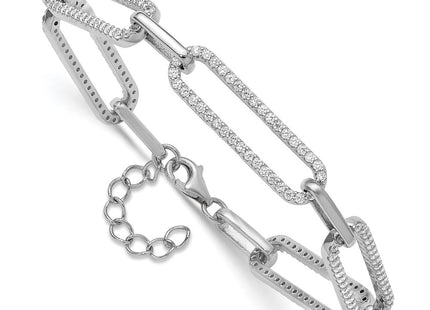Sterling Silver Bracelets Style QSH163 - Classique Jewelry Inc.