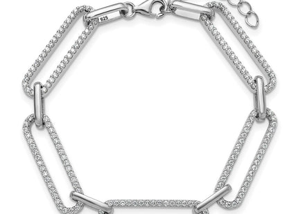 Sterling Silver Bracelets Style QSH163 - Classique Jewelry Inc.