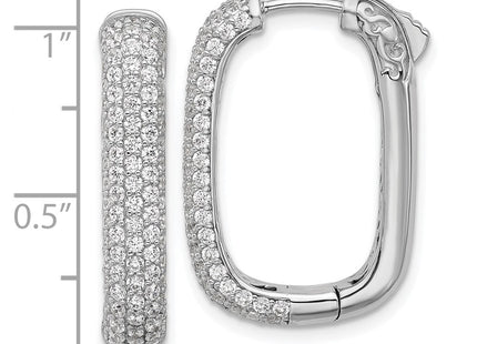 Sterling Silver Earrings Style QSH165 - Classique Jewelry Inc.