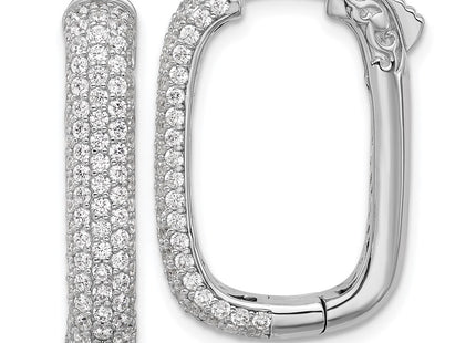 Sterling Silver Earrings Style QSH165 - Classique Jewelry Inc.