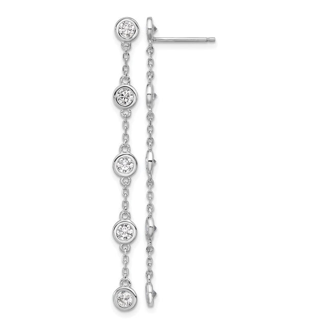Sterling Silver Earrings Style QSH171 - Classique Jewelry Inc.