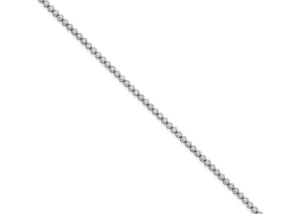 Sterling Shimmer Sterling Silver Rhodium-plated Bezel Set CZ 54 Stone Necklace