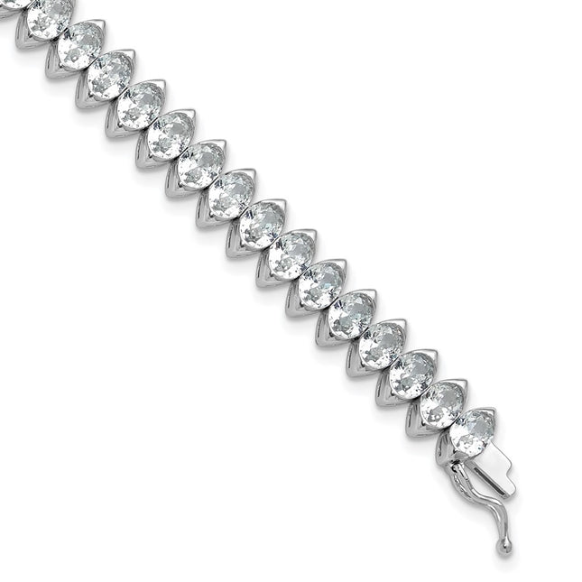 Sterling Silver Bracelets Style QSH187 - Classique Jewelry Inc.