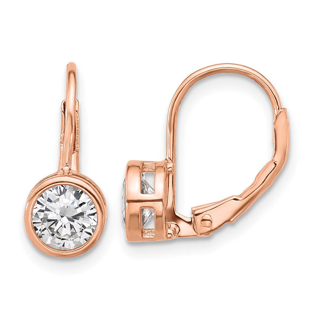 Sterling Silver Earrings Style QSH188P - Classique Jewelry Inc.