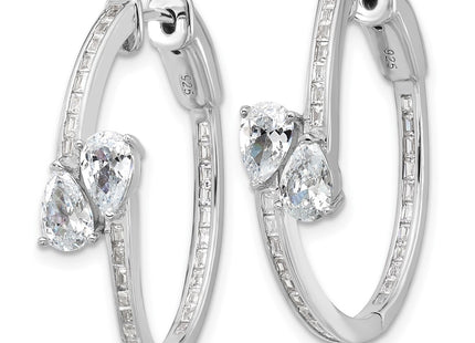 Sterling Silver Earrings Style QSH189 - Classique Jewelry Inc.