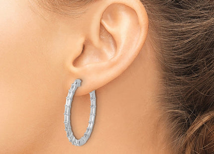 Sterling Silver Earrings Style QSH190 - Classique Jewelry Inc.
